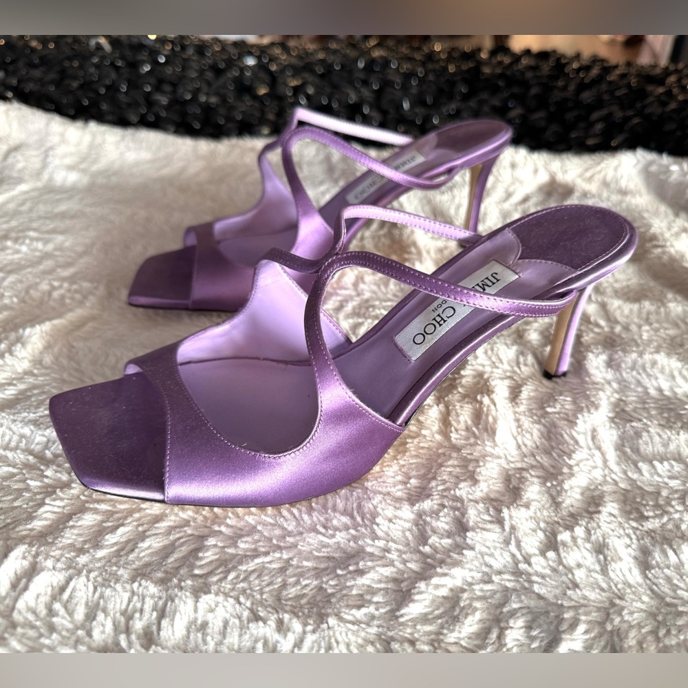 Jimmy Choo Anise Strappy Heel Mules - Picture 2 of 8